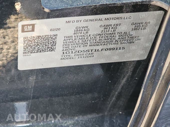 2020 Chevrolet Malibu LT 1LT – miniatura 14