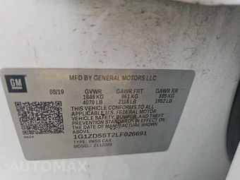 2020 Chevrolet Malibu LT 1LT - miniatura 14