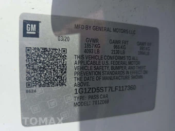 2020 Chevrolet Malibu LT 1LT – miniatura 5