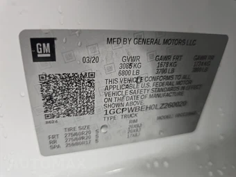 2020 Chevrolet Silverado 1500 Custom Crew Cab Short Bed 1CX - miniatura 14