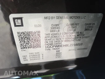 2020 Chevrolet Silverado 1500 Custom Crew Cab Short Bed 1CX - miniatura 17