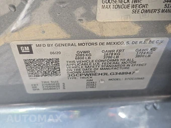 2020 Chevrolet Silverado 1500 Custom Crew Cab Short Bed 1CX - miniatura 14