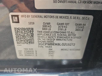 2020 Chevrolet Silverado 1500 Custom Crew Cab Short Bed 1CX - miniatura 14