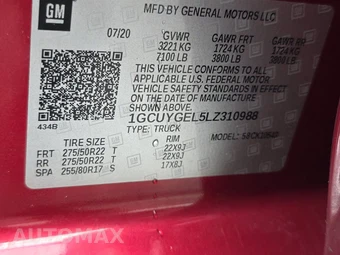 2020 Chevrolet Silverado 1500 LTZ Crew Cab Short Bed 1LZ - miniatura 14