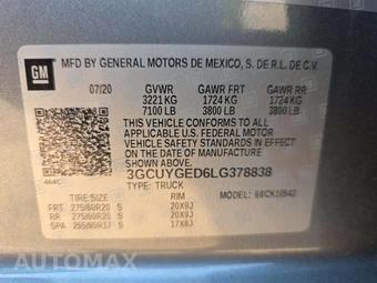 2020 Chevrolet Silverado 1500 LTZ Crew Cab Short Bed 1LZ - miniatura 2