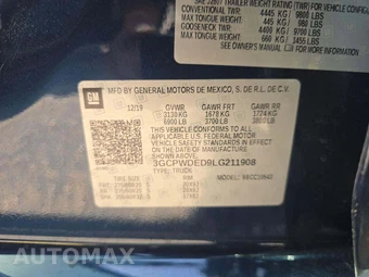2020 Chevrolet Silverado 1500 RST Crew Cab Short Bed 1SP - miniatura 4
