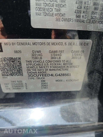 2020 Chevrolet Silverado 1500 RST Crew Cab Short Bed 1SP - miniatura 2