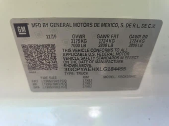 2020 Chevrolet Silverado 1500 WT Crew Cab Short Bed 1WT - miniatura 11