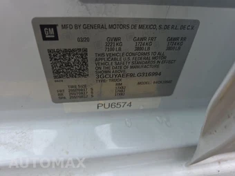 2020 Chevrolet Silverado 1500 WT Crew Cab Short Bed 1WT - miniatura 14