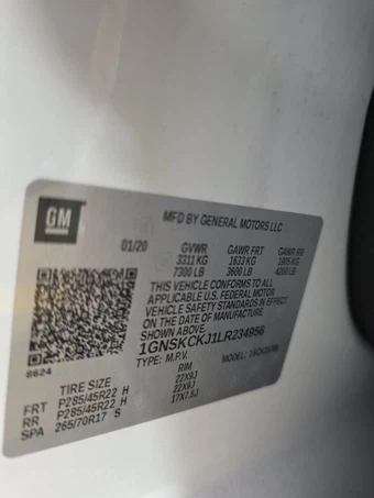 2020 Chevrolet Tahoe Premier 1LZ - miniatura 14