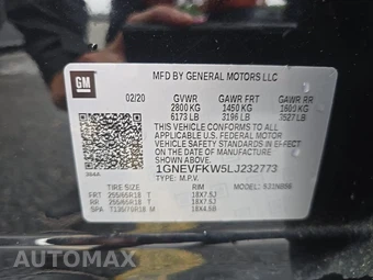 2020 Chevrolet Traverse LS 1LS - miniatura 14