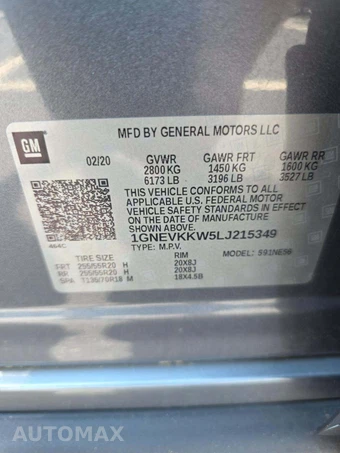 2020 Chevrolet Traverse Premier 1LZ - miniatura 2
