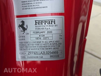 2020 Ferrari F8 Tributo Coupe - miniatura 5