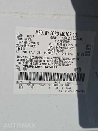 2020 Ford Edge SEL – miniatura 15