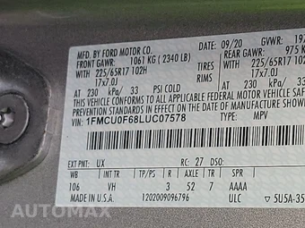 2020 Ford Escape S – miniatura 14