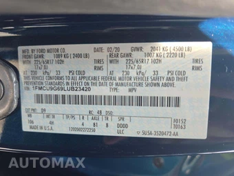 2020 Ford Escape SE – miniatura 5