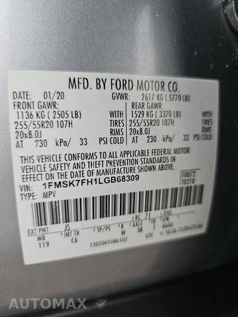 2020 Ford Explorer Limited – miniatura 15