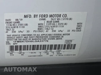 2020 Ford Explorer XLT - miniatura 15