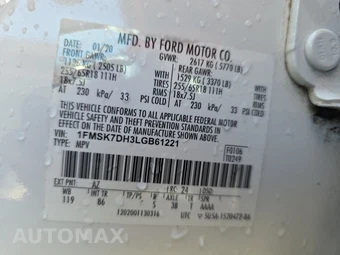 2020 Ford Explorer XLT - miniatura 15