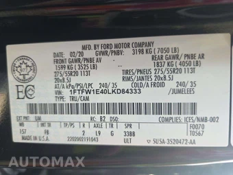 2020 Ford F-150 XLT Crew Cab Medium Bed - miniatura 5