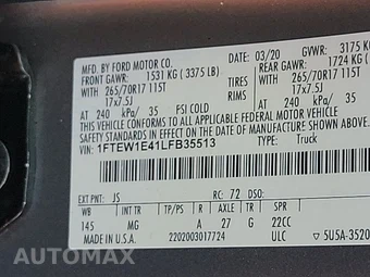 2020 Ford F-150 XLT Crew Cab Short Bed - miniatura 14