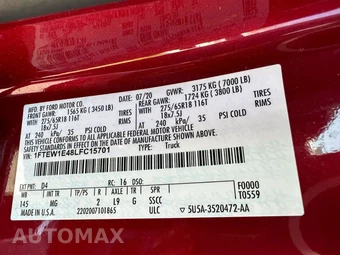2020 Ford F-150 XLT Crew Cab Short Bed - miniatura 42