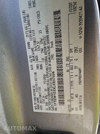 2020 Ford F-150 XLT Crew Cab Short Bed - miniatura 14