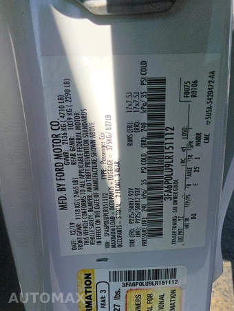 2020 Ford Fusion Hybrid SE - miniatura 14