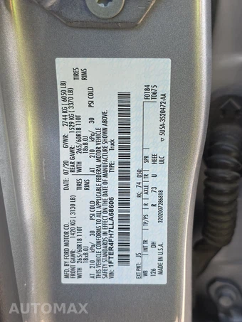 2020 Ford Ranger Lariat Crew Cab Medium Bed – miniatura 14