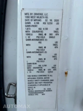 2020 Ford Transit 350 Passenger Van XL Medium Roof 148.0" WB - miniatura 4