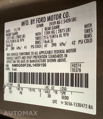 2020 Ford Transit Connect Passenger Wagon XLT Minivan w/Rear Swing-Out Doors 120.6" WB - miniatura 27