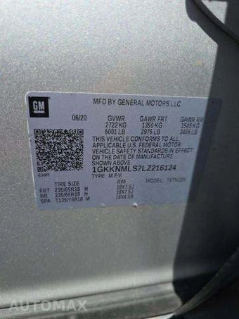 2020 GMC Acadia SLT 4SA – miniatura 6