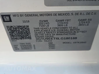 2020 GMC Sierra 1500 AT4 Crew Cab Short Bed 4SB - miniatura 14