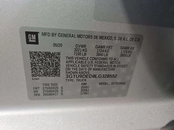 2020 GMC Sierra 1500 SLT Crew Cab Short Bed 4SA - miniatura 2