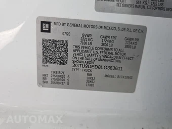 2020 GMC Sierra 1500 SLT Crew Cab Short Bed 4SA - miniatura 11