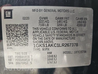 2020 GMC Yukon SLE 3SA – miniatura 22