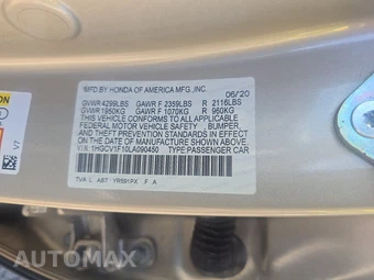 2020 Honda Accord Sedan LX 1.5T - miniatura 14