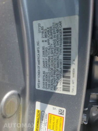 2020 Honda Accord Sedan Sport 1.5T - miniatura 14
