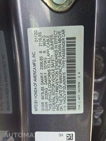 2020 Honda Accord Sedan Sport 1.5T - miniatura 2