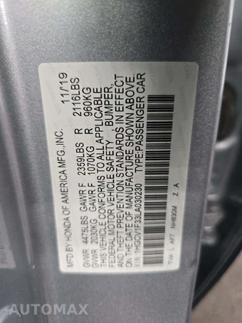 2020 Honda Accord Sedan Sport 1.5T - miniatura 5