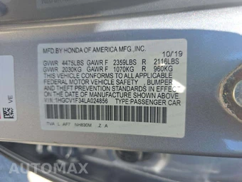 2020 Honda Accord Sedan Sport 1.5T - miniatura 5