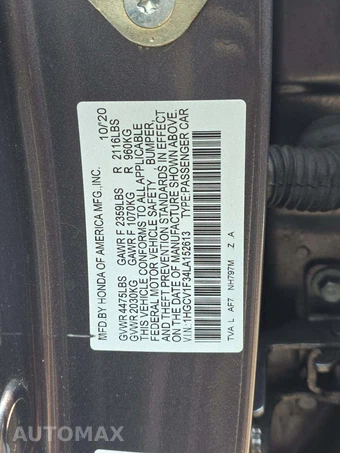2020 Honda Accord Sedan Sport 1.5T - miniatura 5