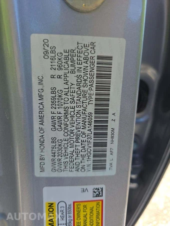 2020 Honda Accord Sedan Sport 1.5T - miniatura 5