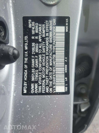 2020 Honda Civic Hatchback EX - miniatura 2