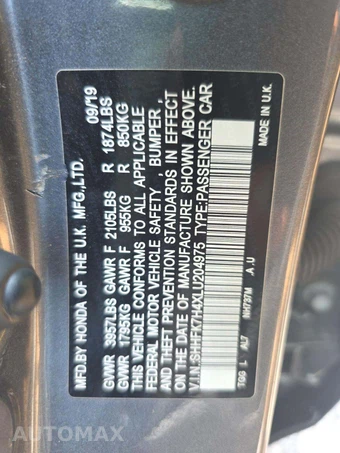 2020 Honda Civic Hatchback Sport - miniatura 2
