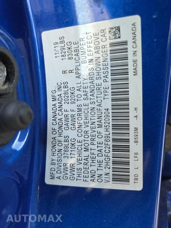 2020 Honda Civic Sedan LX - miniatura 17