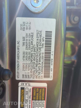 2020 Honda CR-V EX - miniatura 5