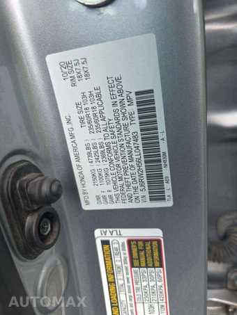 2020 Honda CR-V EX - miniatura 5