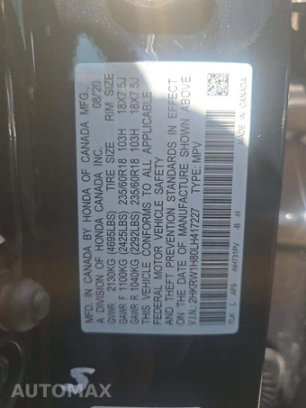 2020 Honda CR-V EX-L - miniatura 2