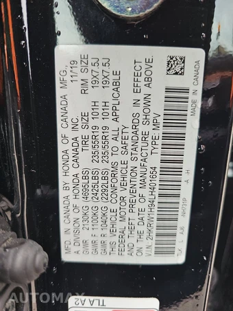 2020 Honda CR-V Touring - miniatura 14
